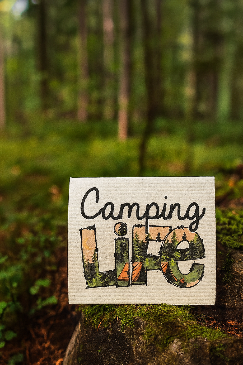Camping Life Swedish Dishcloth – Reusable Eco‑Friendly Cloth Replaces 17 Paper Towel Rolls