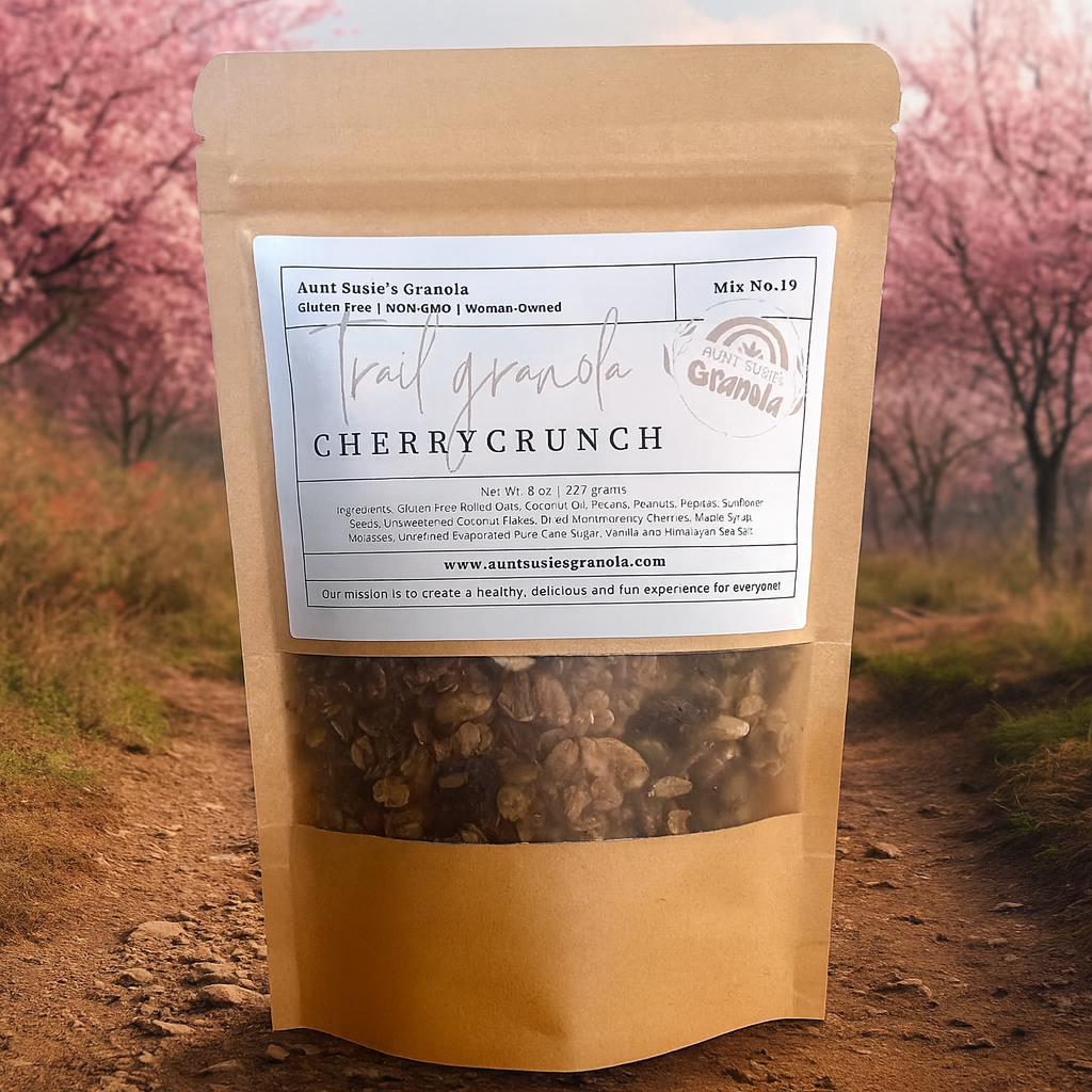 Cherry Crunch Granola – Gluten‑Free, Non‑GMO Small‑Batch Toasted Oats • 8 oz