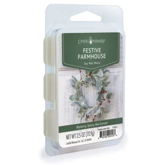 Festive Farmhouse Wax Melt – Cozy Holiday Spice & Warm Rustic Aroma