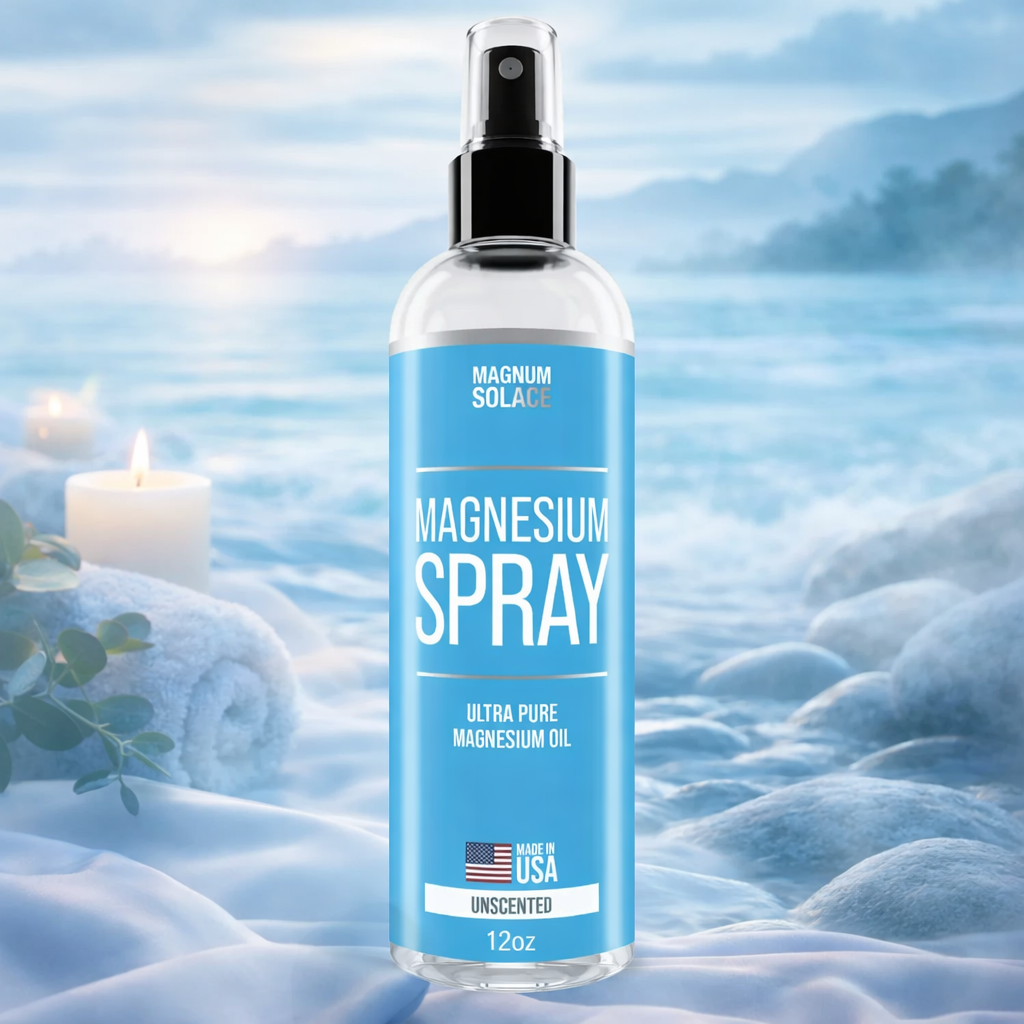 Magnesium Spray – Ultra‑Pure Unscented Magnesium Oil (12 oz)