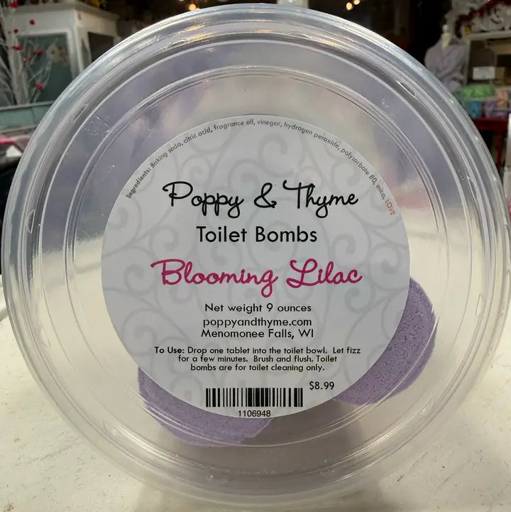 Blooming Lilac Toilet Bombs – Fresh, Fizzy Toilet Cleaner Tablets (9 oz)