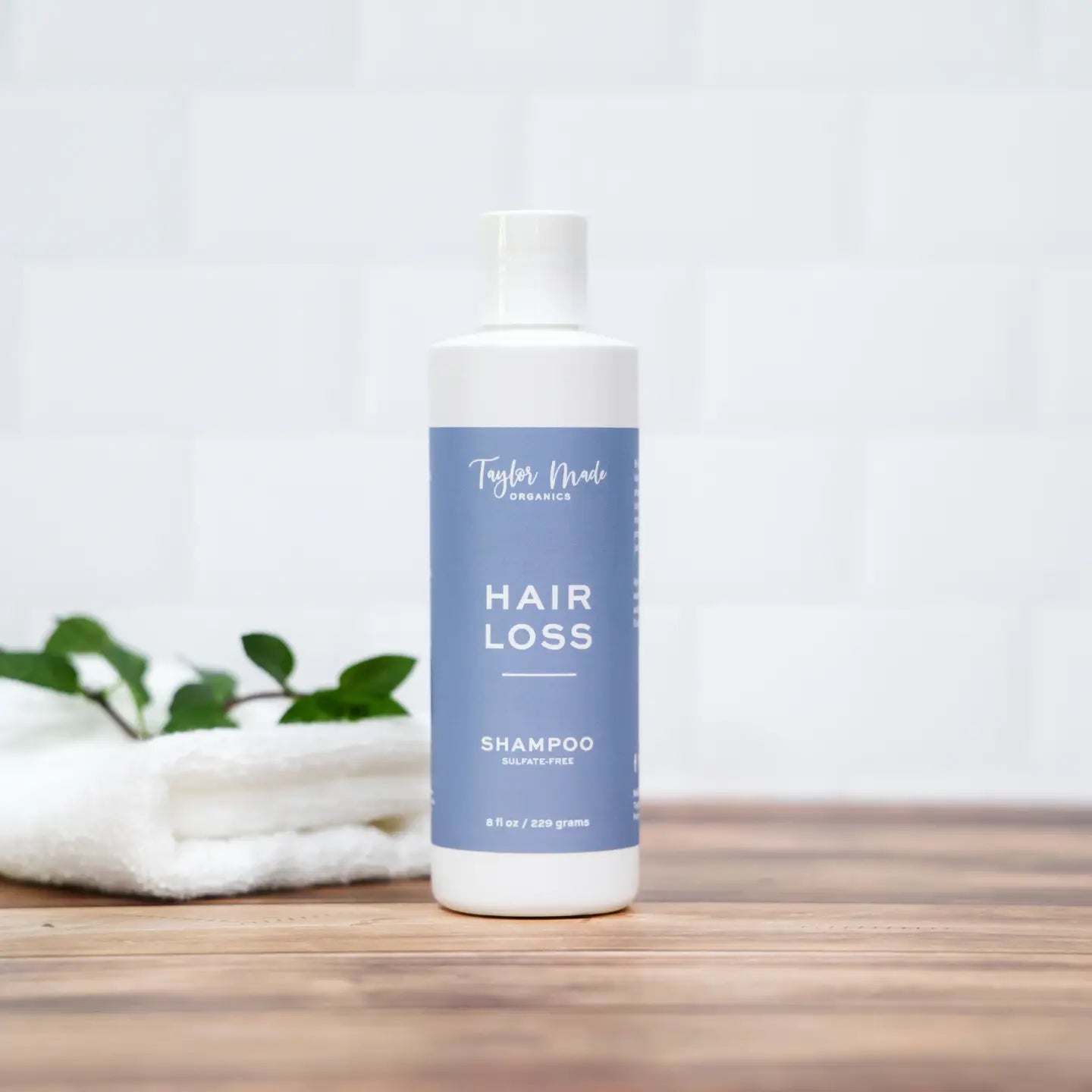 Hair Loss Organic Shampoo – Peppermint, Tea Tree & Horsetail Extract (8 oz)