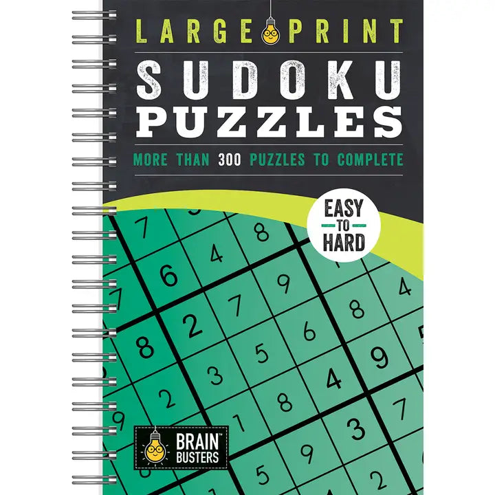 Large Print Sudoku Puzzle Book | 300+ Easy-to-Hard Brain Teasers