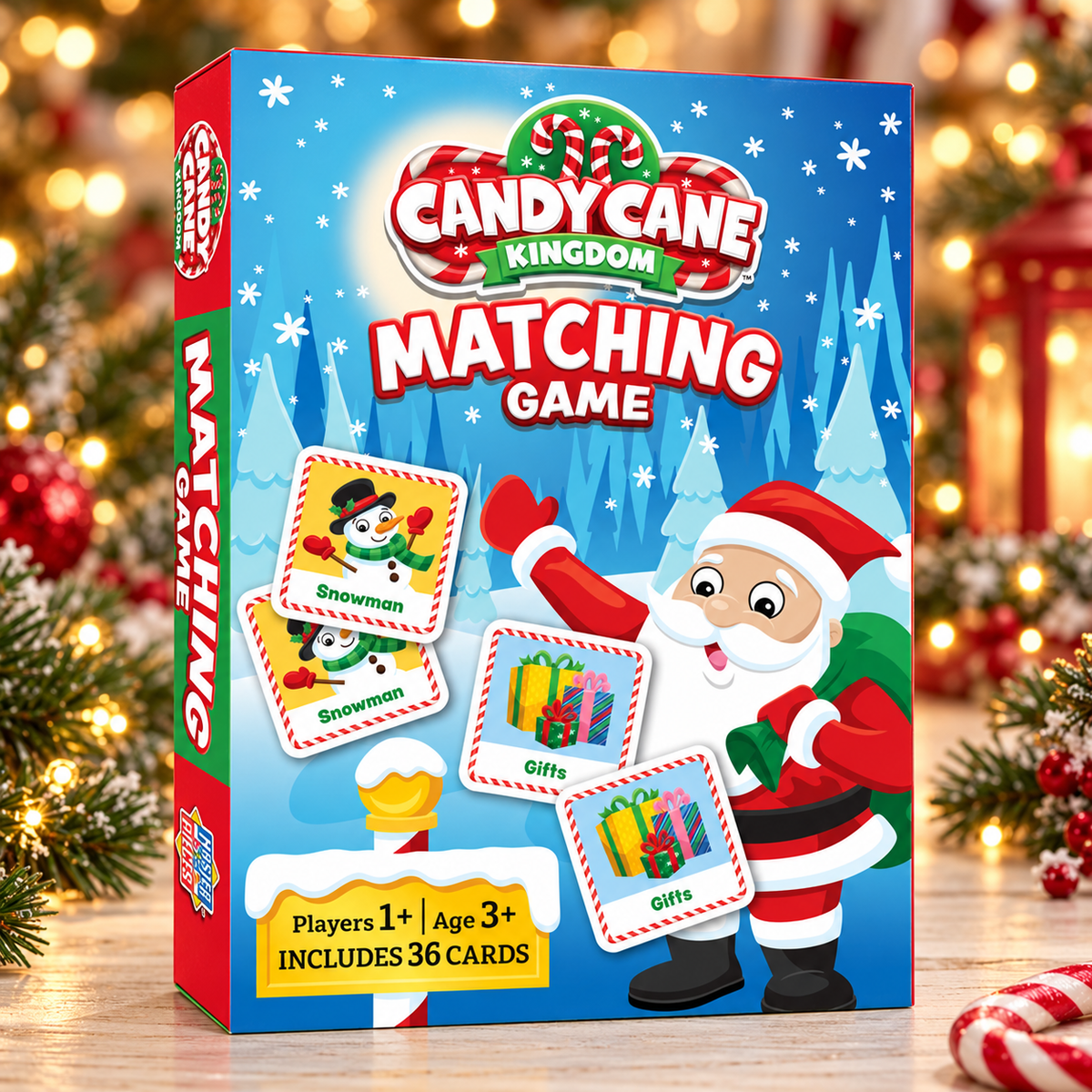 Candy Cane Kingdom Christmas Matching Game, 36 Cards | MasterPieces