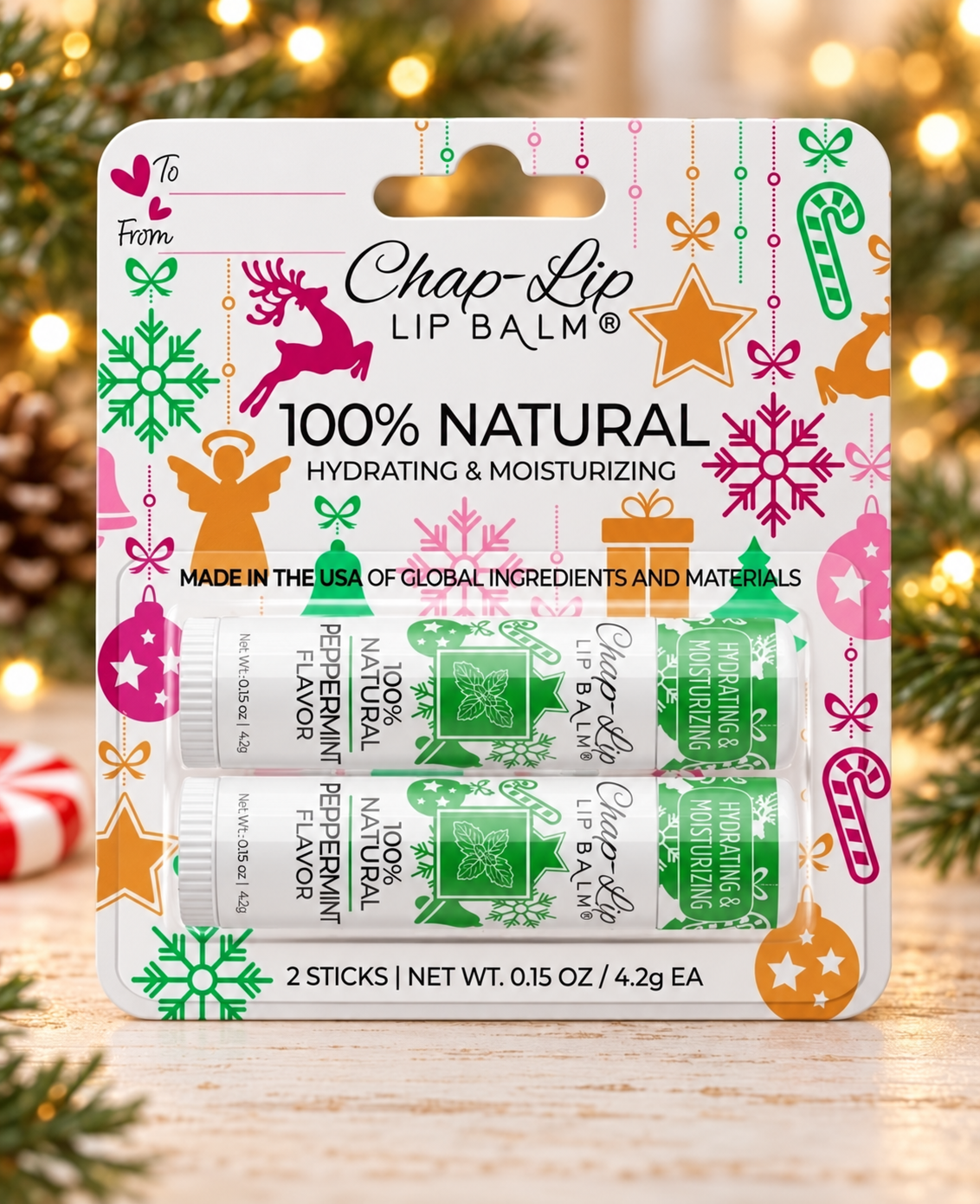 Chap-Lip Holiday Lip Balm Gift Set, 2-Pack