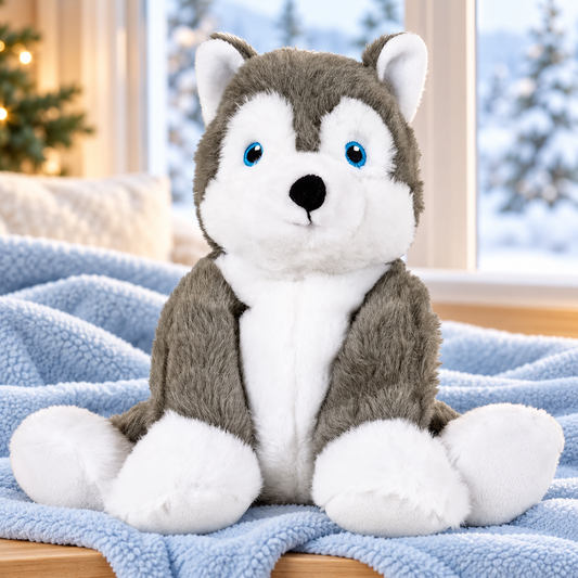 Hayes the Husky Warm Pal Lavender-Scented Plush