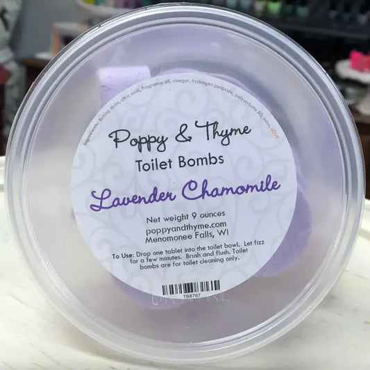 Lavender Chamomile Toilet Bombs – Fresh, Fizzy Toilet Cleaner Tablets (9 oz)
