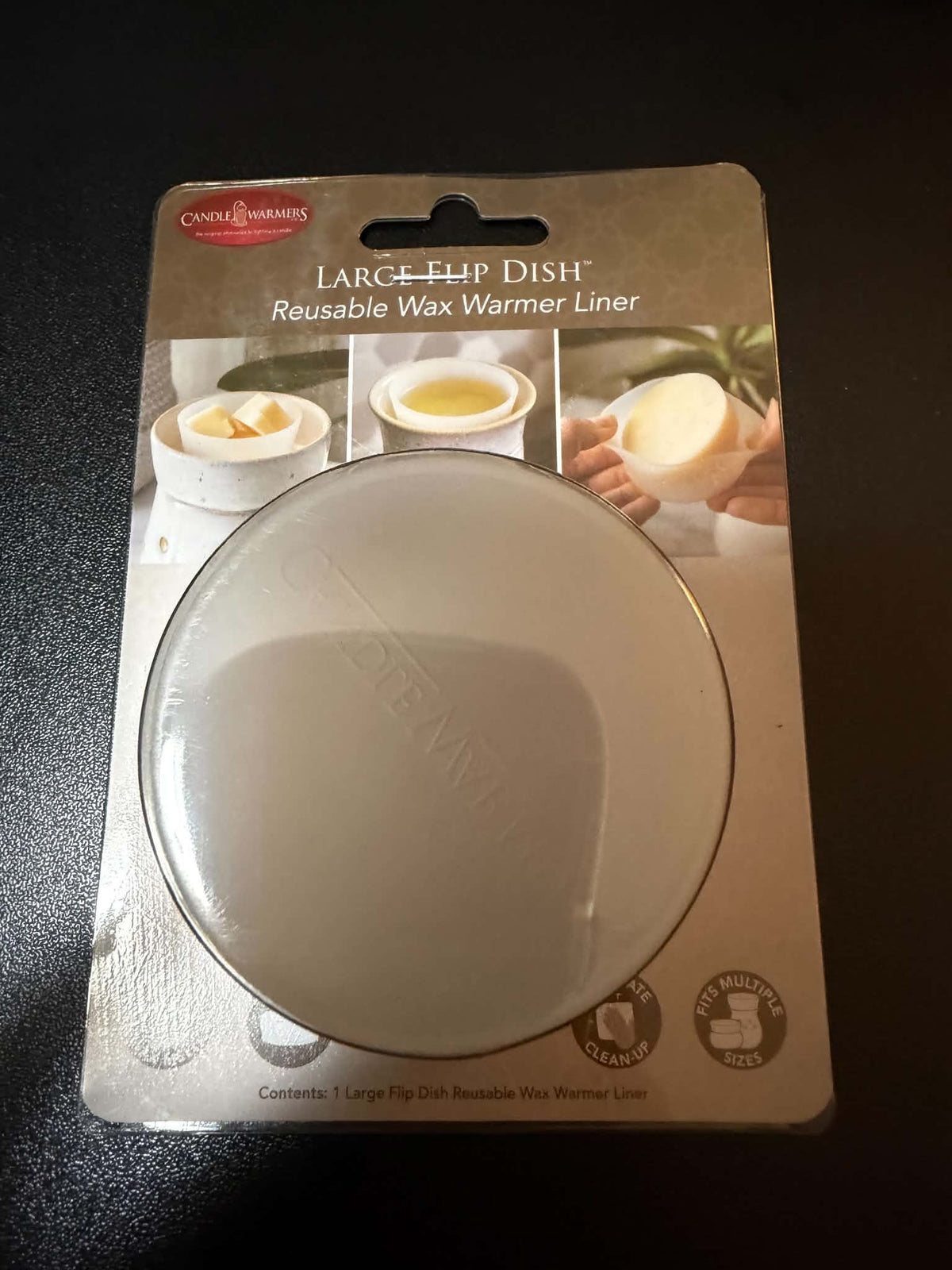 Large Flip Dish Reusable Wax Warmer Liner – Easy Cleanup