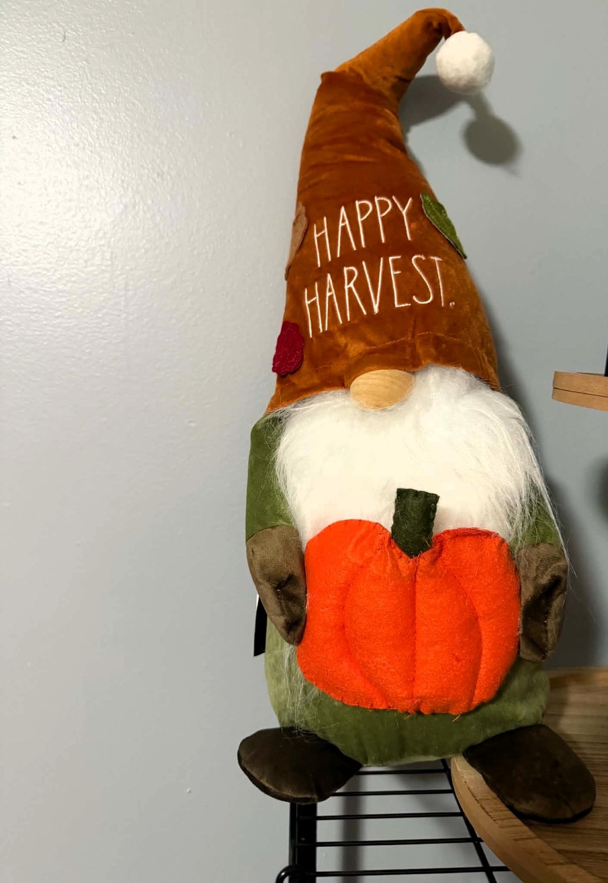 “Happy Harvest” Weighted Gnome – Fall Décor