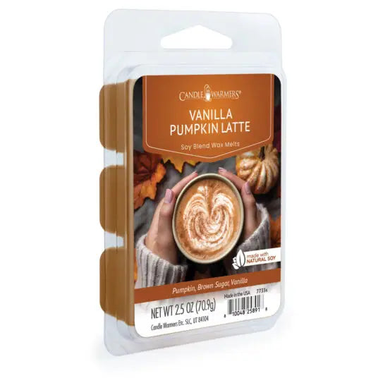 Vanilla Pumpkin Latte Soy Blend Wax Melts | Pumpkin, Brown Sugar & Vanilla | 2.5 oz