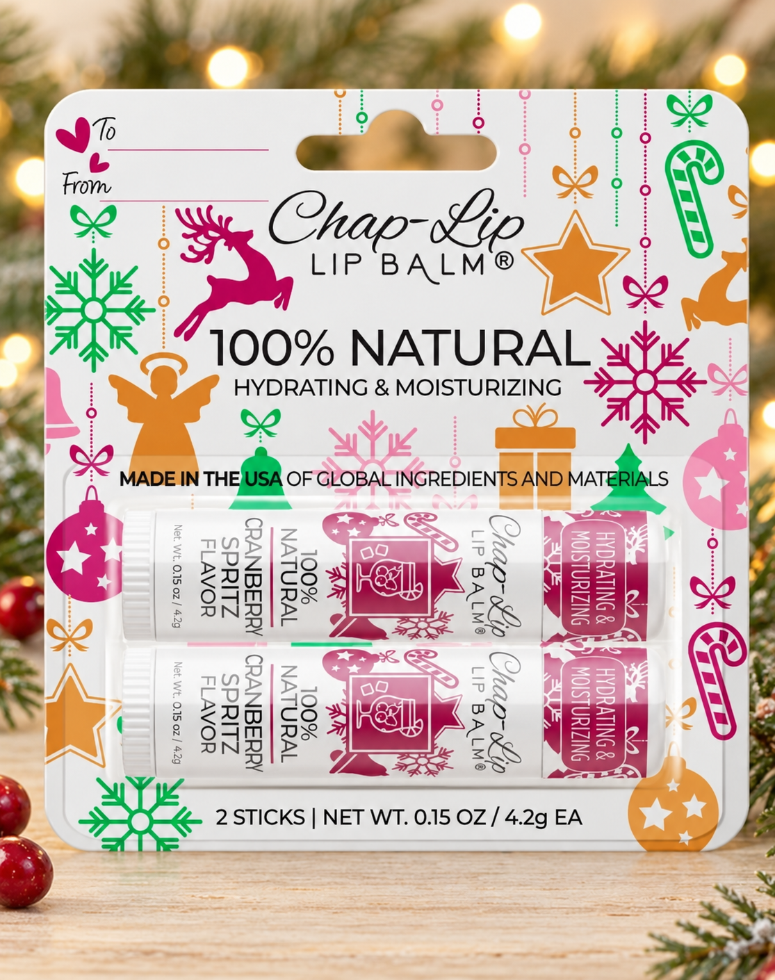 Chap-Lip Holiday Lip Balm Gift Set, 2-Pack