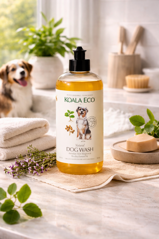 Koala Eco Natural Dog Wash – Plant‑Based Gentle Pet Shampoo (Sweet Marjoram & Rosalina)