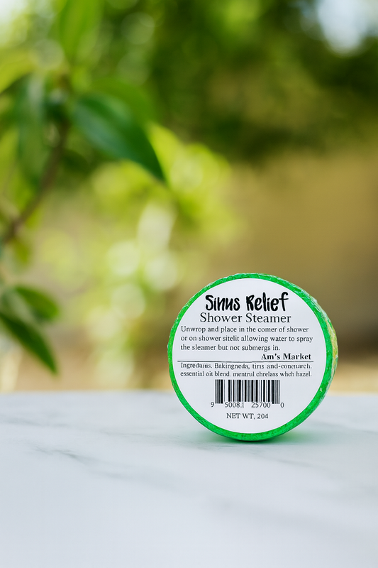 Sinus Relief Shower Steamer – Eucalyptus & Peppermint Aromatherapy (2 oz)
