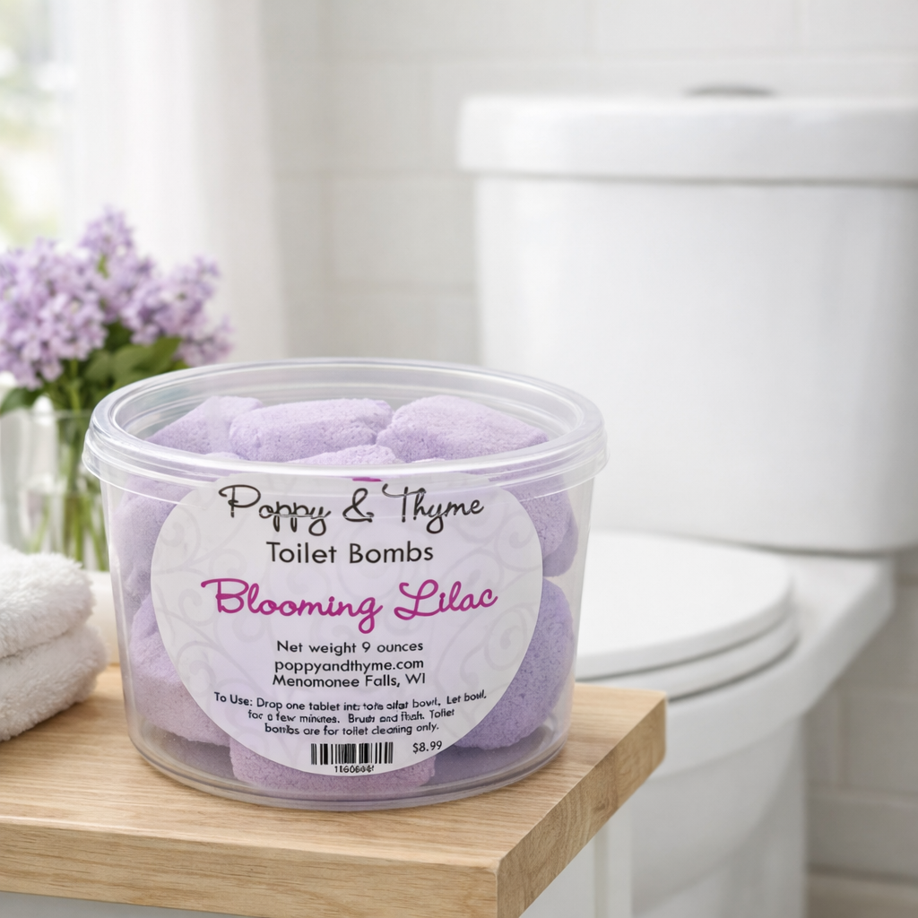 Lavender Chamomile Toilet Bombs – Fresh, Fizzy Toilet Cleaner Tablets (9 oz)