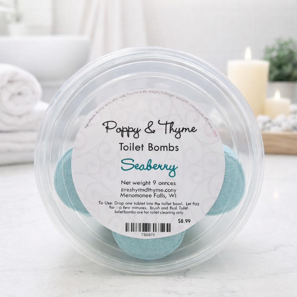 Lavender Chamomile Toilet Bombs – Fresh, Fizzy Toilet Cleaner Tablets (9 oz)