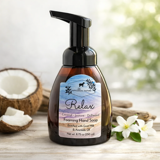 Foaming Hand Soap – Coconut Jasmine Driftwood Goat Milk Soap (8.75 oz)