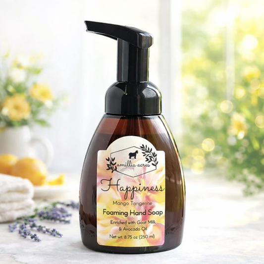 Foaming Hand Soap – Mango Tangerine Goat Milk Soap for Soft, Clean Hands (8.75 oz)