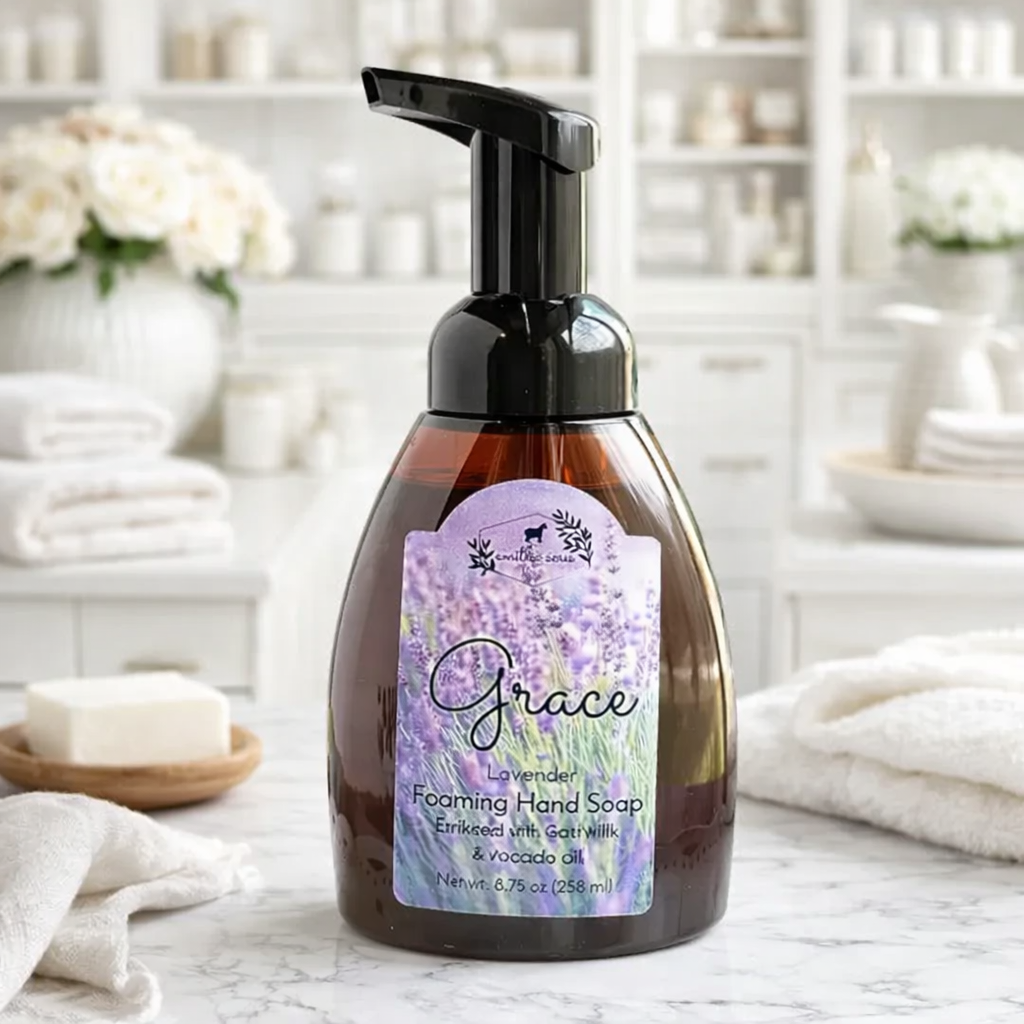 Foaming Hand Soap – Lavender Goat Milk Soap for Soft, Clean Hands (8.75 oz)