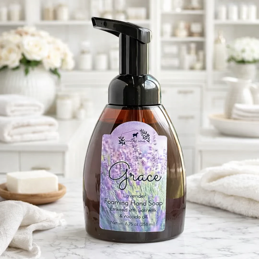 Foaming Hand Soap – Lavender Goat Milk Soap for Soft, Clean Hands (8.75 oz)