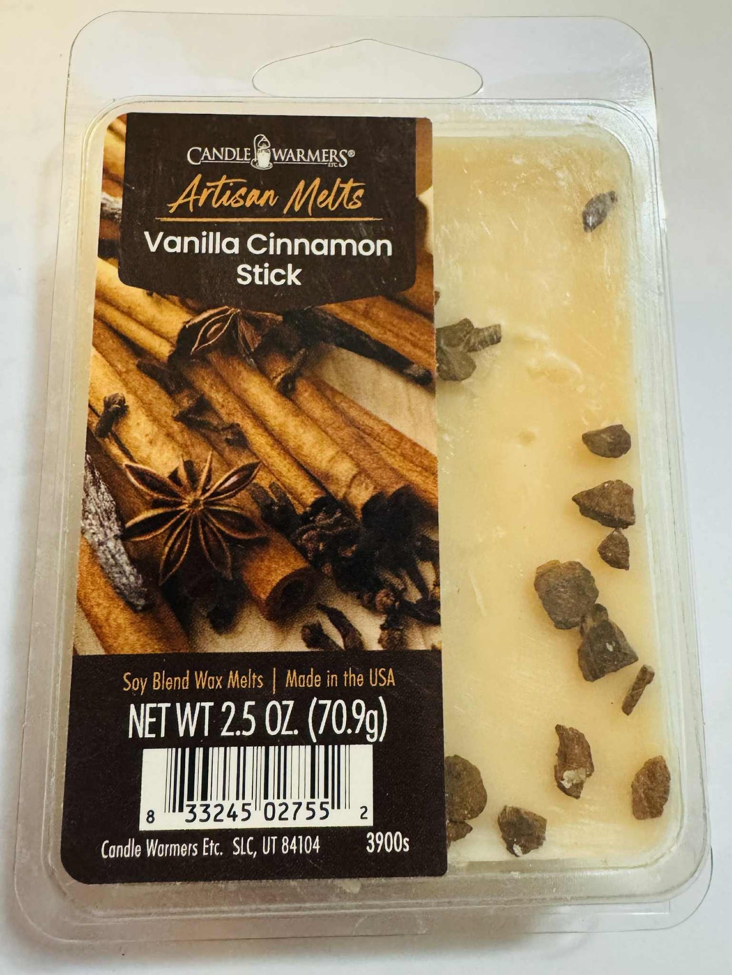 Vanilla Cinnamon Stick Soy Wax Melt – Warm Bakery Spice • 2.5 oz