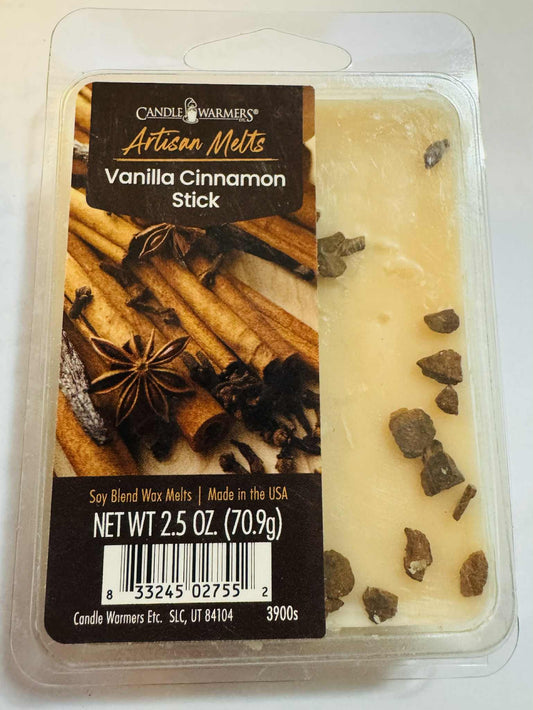 Vanilla Cinnamon Stick Soy Wax Melt – Warm Bakery Spice • 2.5 oz