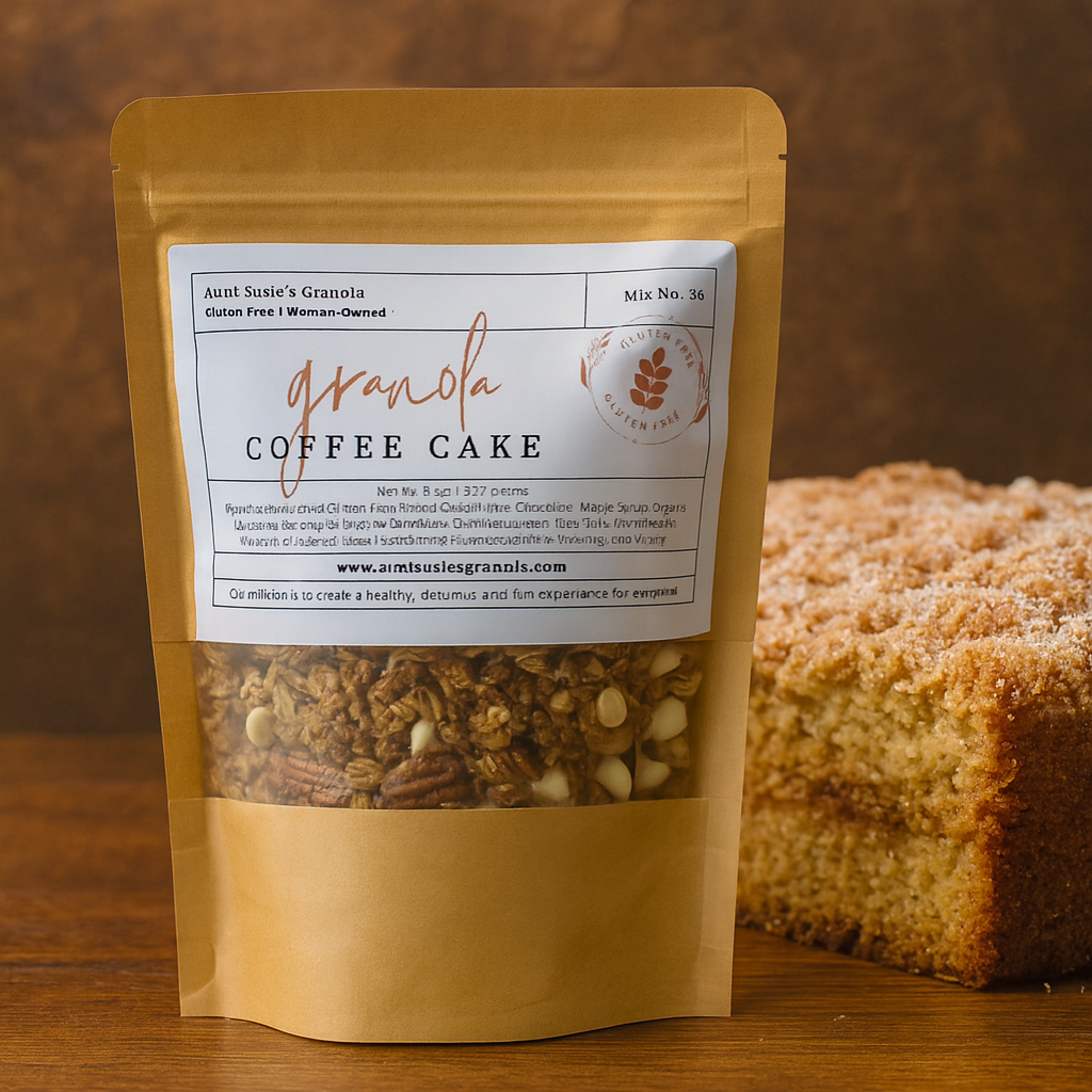 Coffee Cake Granola – Gluten‑Free, Non‑GMO Small‑Batch Cinnamon Crumble Oats
