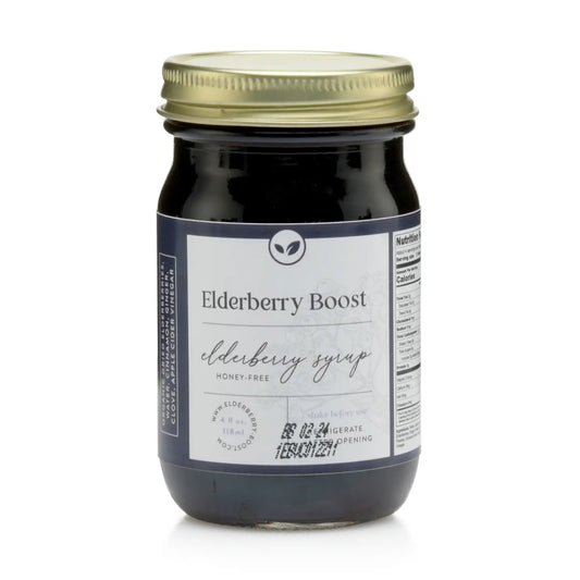 Honey‑Free Elderberry Boost – 4 oz Organic Black Elderberry Syrup with Spices