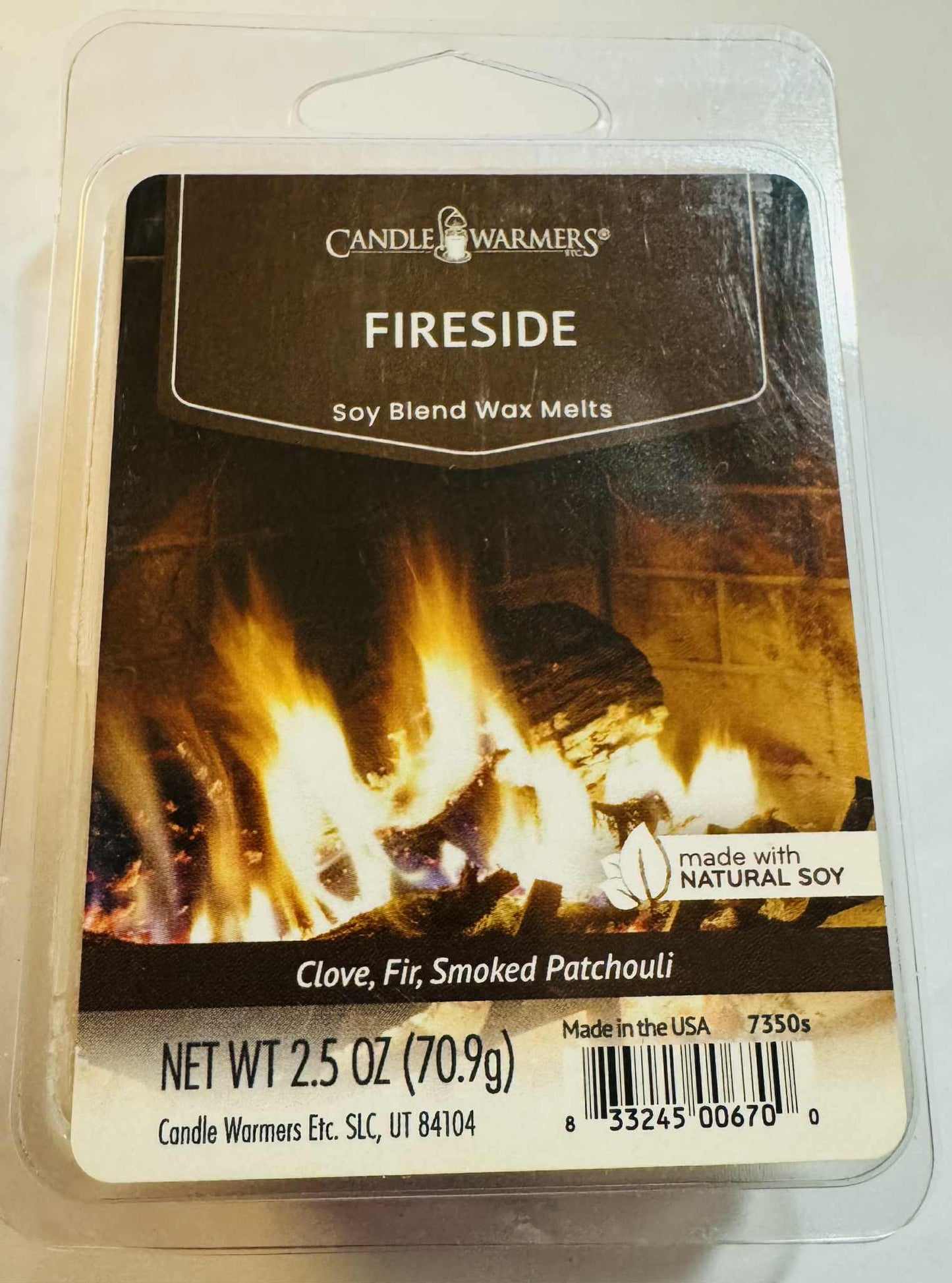 Fireside Soy Wax Melt – Clove, Fir & Smoked Patchouli • 2.5 oz