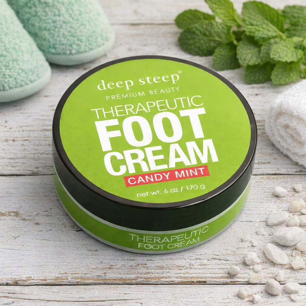 Peppermint & Vanilla Therapeutic Foot Cream – Cooling Foot Relief (6 oz)