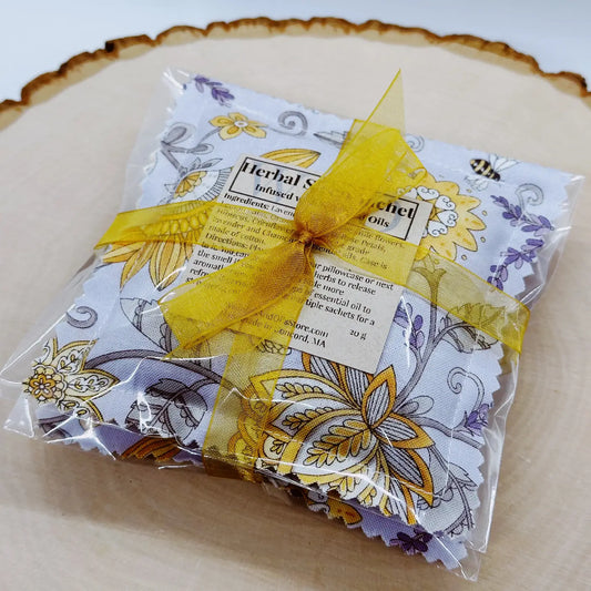 Herbal Sleep Sachet Gift Set – Lavender & Chamomile Bedtime Blend