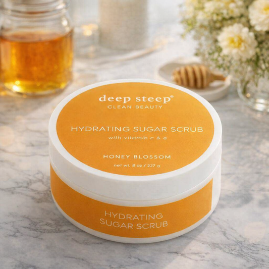 Honey Blossom Sugar Scrub – Deep Steep (8 oz)