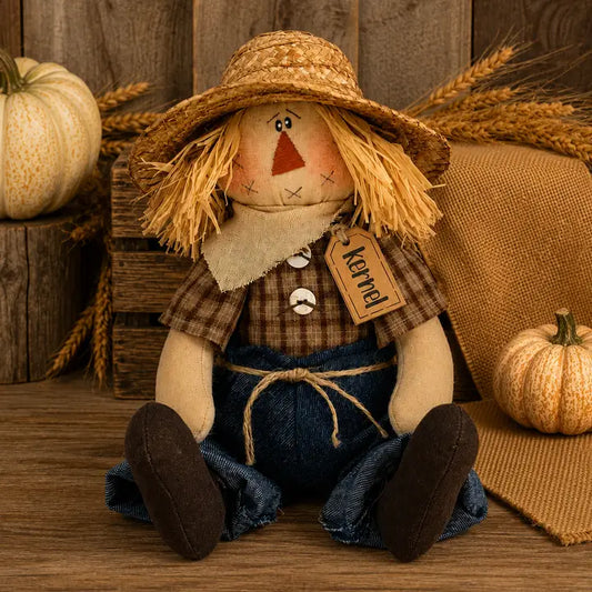 Kernel the Scarecrow – Primitive Fall Shelf Sitter