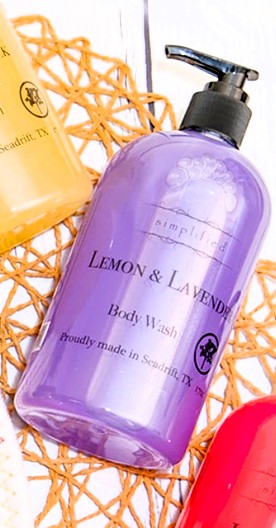 Lemon & Lavender Body Wash – Bright Citrus & Calming Floral Scent (17 oz)