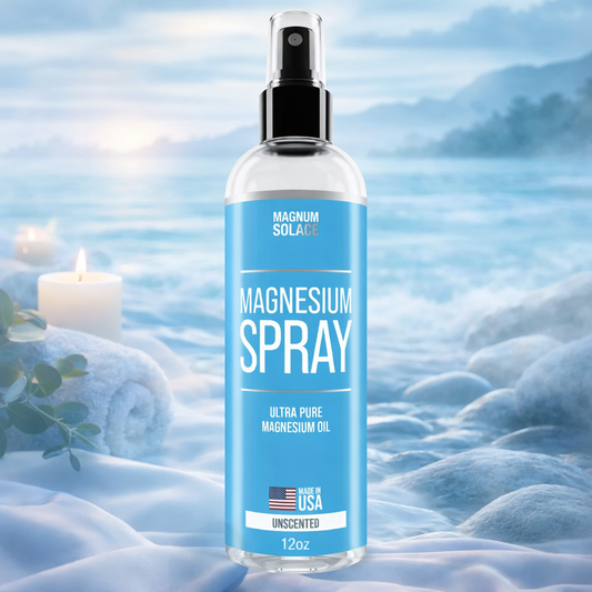 Magnesium Spray – Ultra‑Pure Unscented Magnesium Oil (12 oz)