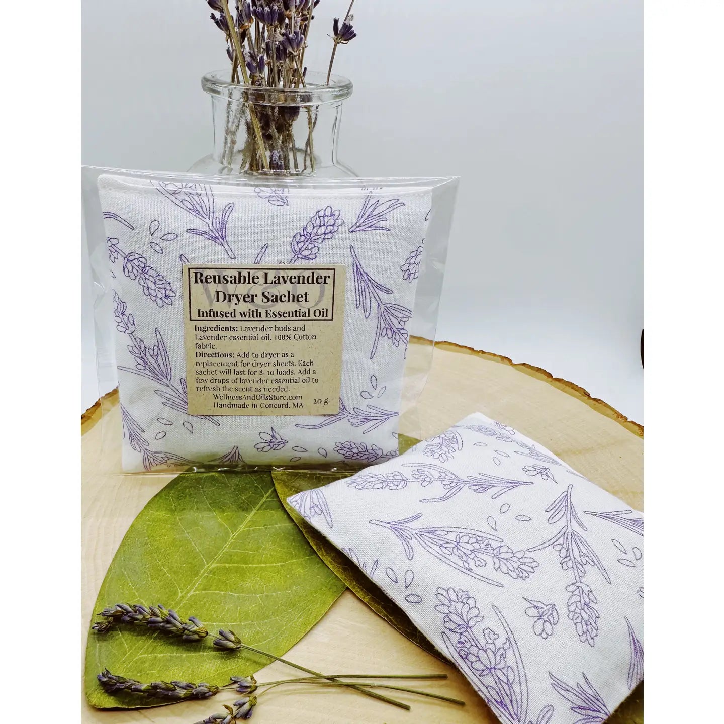 Reusable Lavender Dryer Sachet – Handmade Eco‑Friendly Fabric Softener Alternative •Natural Lavender Pattern
