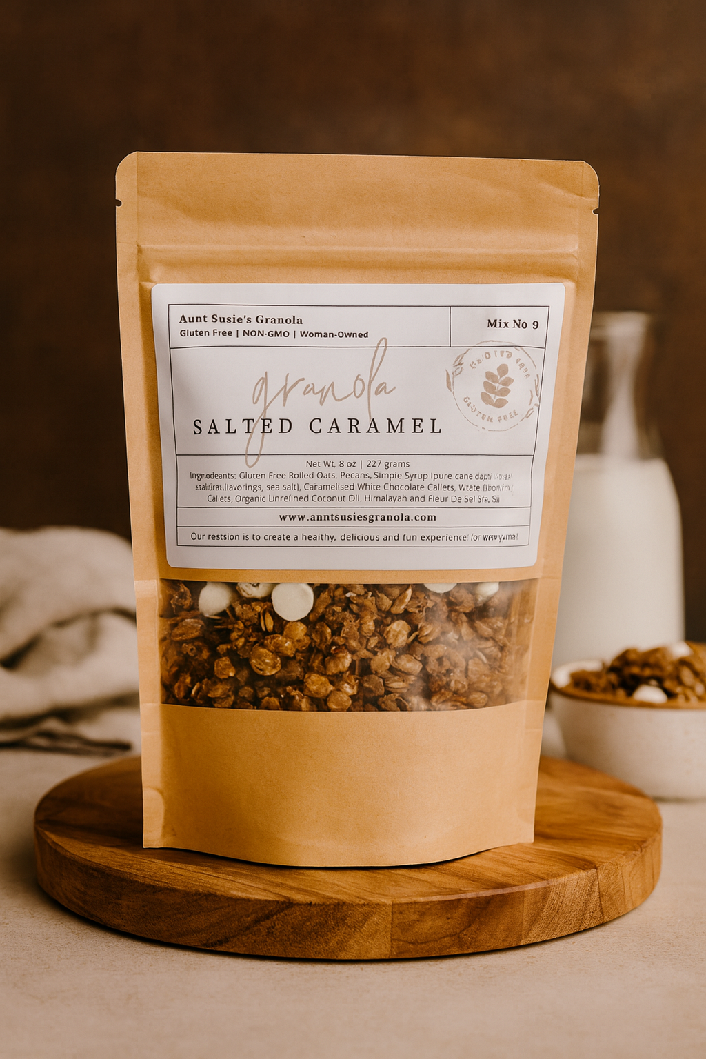 Salted Caramel Granola – Gluten‑Free, Non‑GMO Small‑Batch Crunchy Oats
