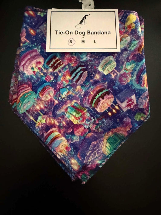 Birthday Dog Bandana – Colorful Tie‑On Pet Bandana for Dogs (Large)