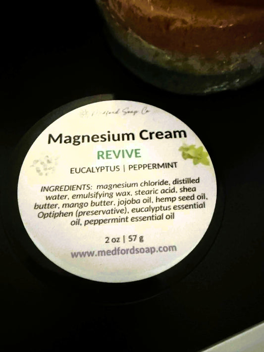 Revive Magnesium Cream – Energizing Muscle & Skin Support (2 oz)