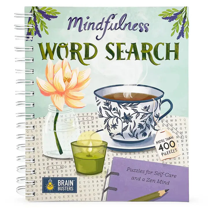 Mindfulness Word Search Puzzle Book | 400+ Relaxing Self-Care Word Searches