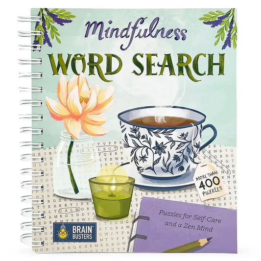 Mindfulness Word Search Puzzle Book | 400+ Relaxing Self-Care Word Searches